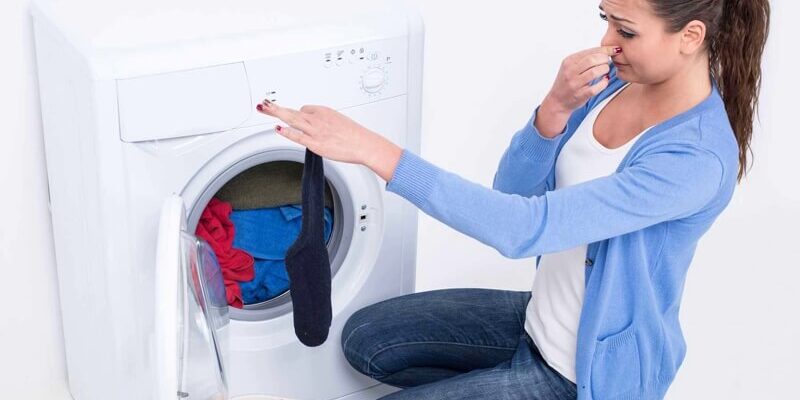 How do you get bad smell out of dryer